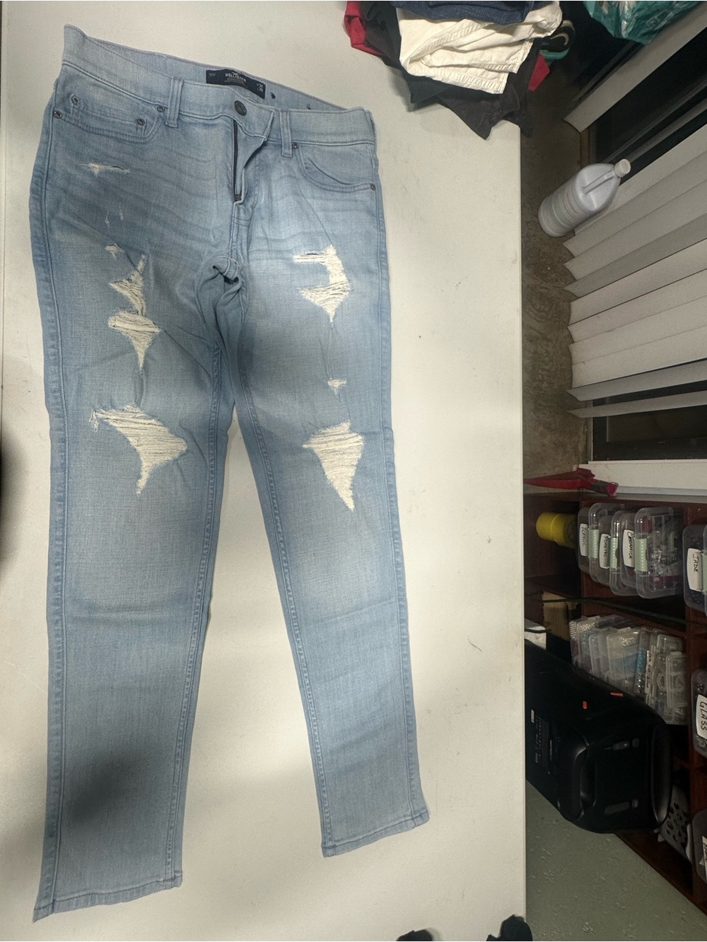Hollister Light Wash Blue Skinny Jeans